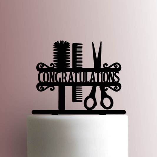 Hairstylist Congratulations - Acrylic Cake Topper