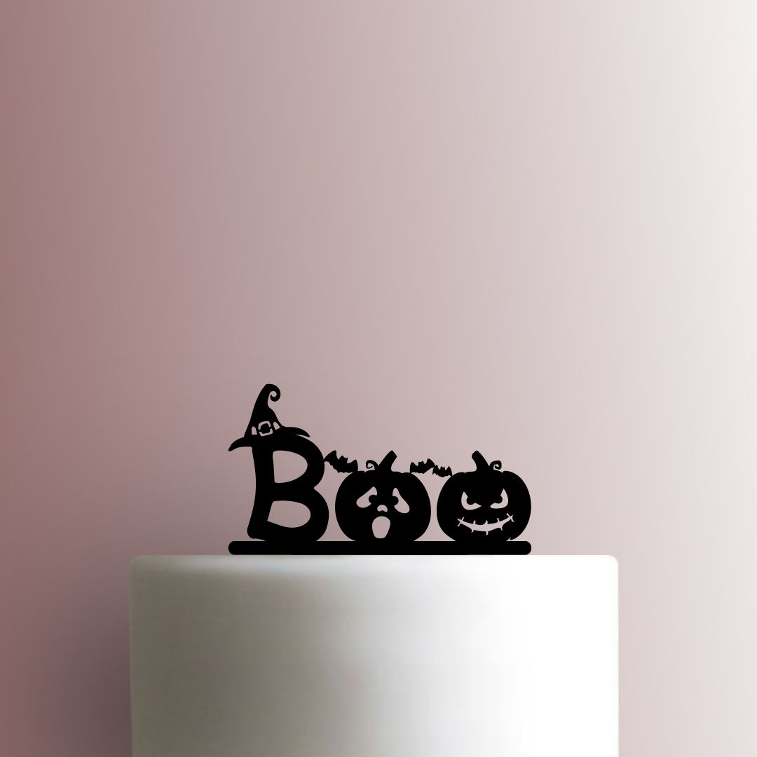 Halloween ? Boo - Acrylic Cake Topper