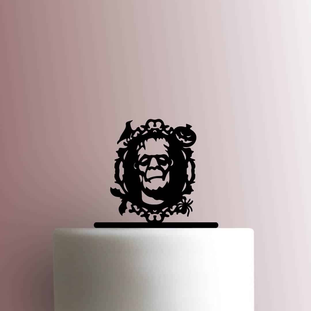 Halloween ? Frankenstein Frame - Acrylic Cake Topper