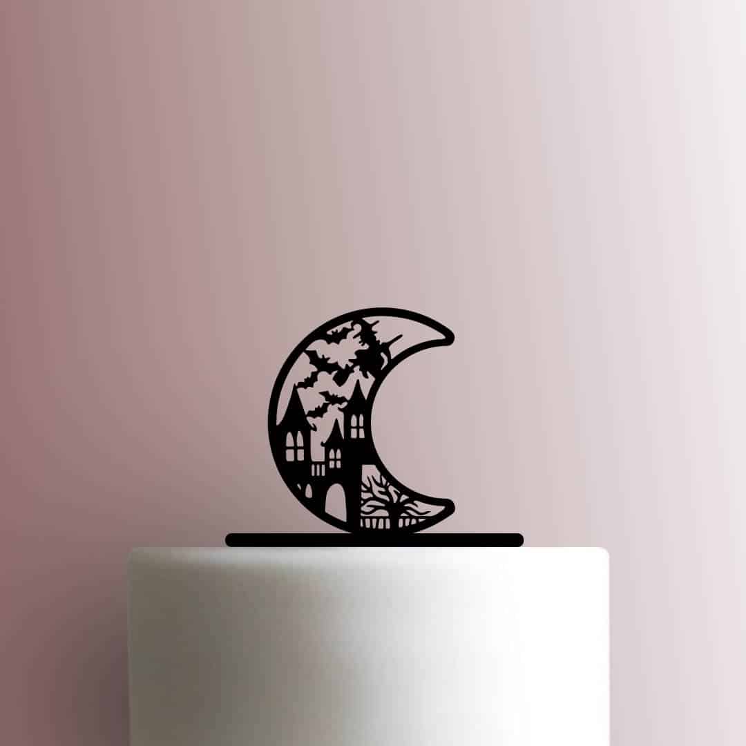 Halloween Moon - Acrylic Cake Topper