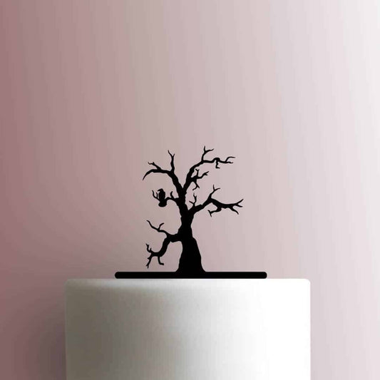 Halloween ? Tree with Raven - Acrylic Cake Topper