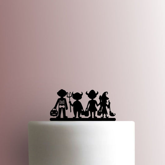 Halloween ? Trick or Treaters - Acrylic Cake Topper