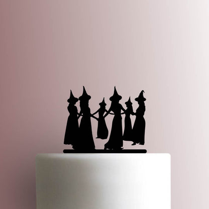 Halloween ? Witch Circle - Acrylic Cake Topper