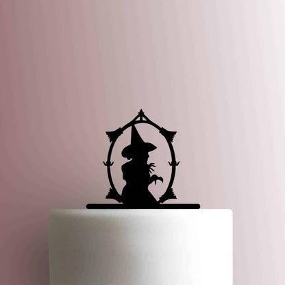 Halloween ? Witch in Frame - Acrylic Cake Topper