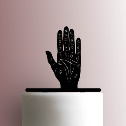 Hand with Zodiac Signs - Acrylic Cake Topper