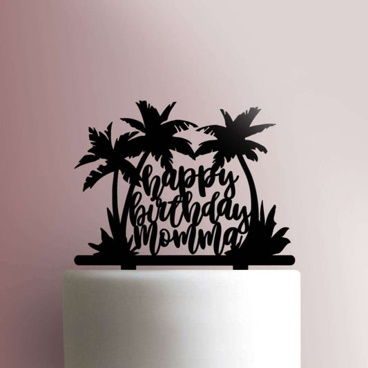 Happy Birthday Mom Cursive- Acrylic Cake Topper
