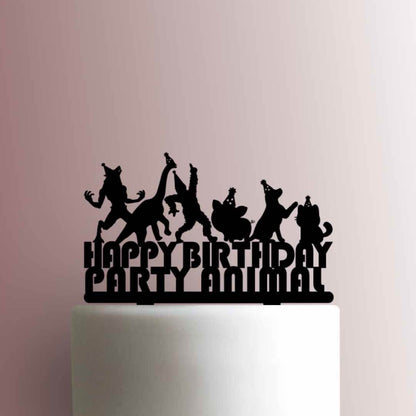 Happy Birthday Party Animal - Acrylic Cake Topper