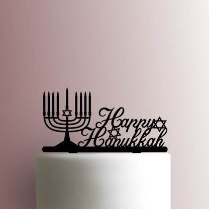 Happy Hanukkah - Acrylic Cake Topper