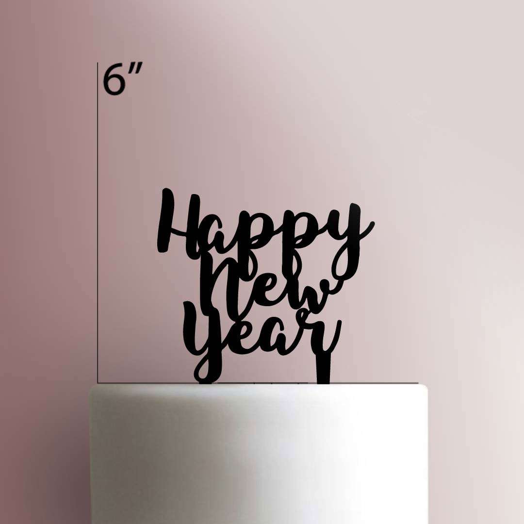 Happy New Year- Acrylic Cake Topper