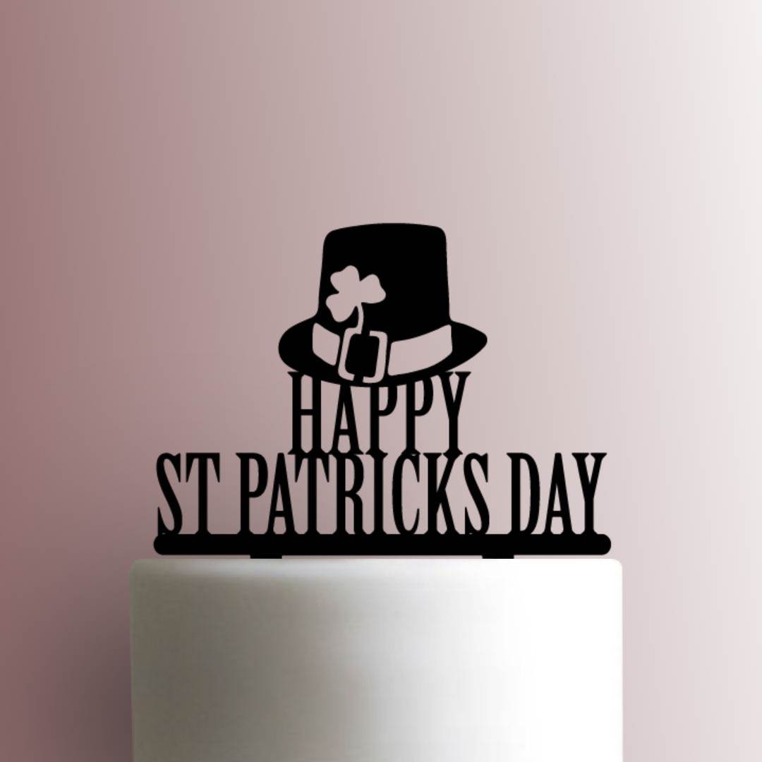 Happy St Patricks Day - Acrylic Cake Topper