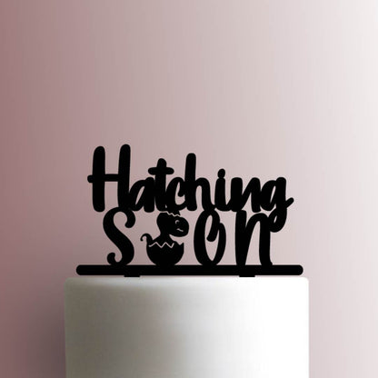 Hatching Soon Dinosaur - Acrylic Cake Topper