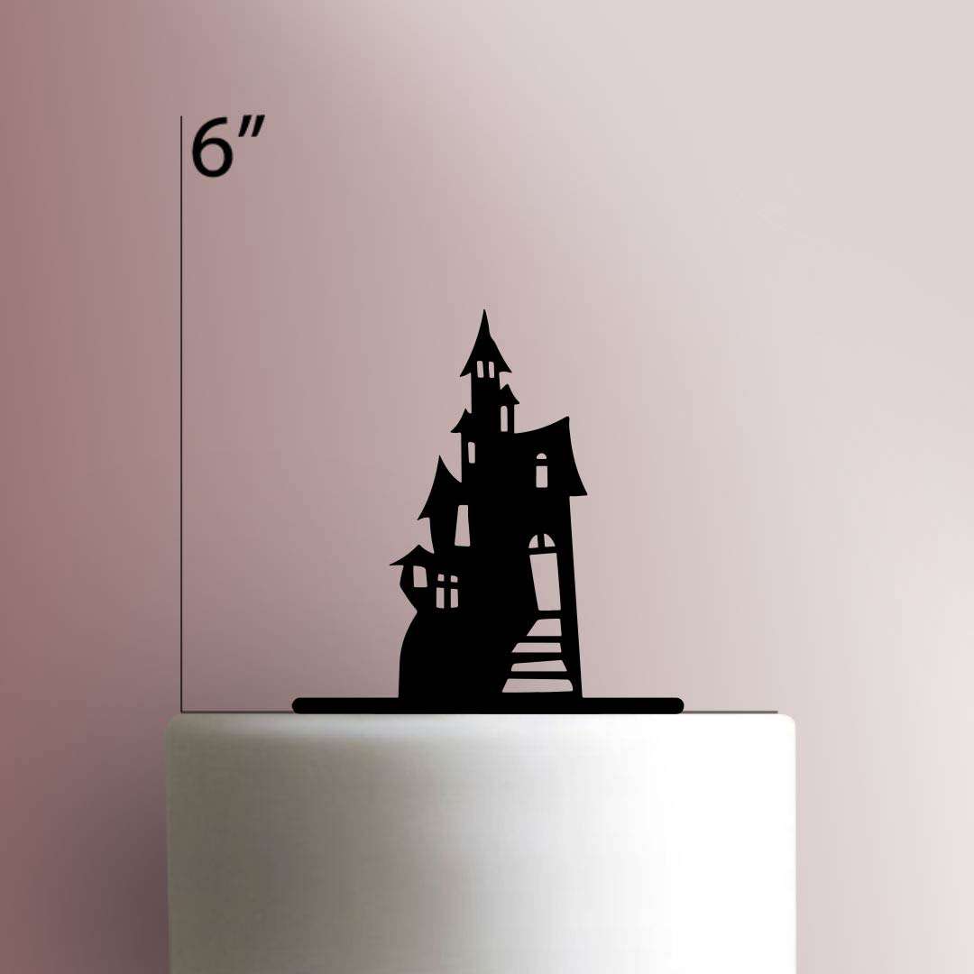 Halloween ? Haunted House- Acrylic Cake Topper