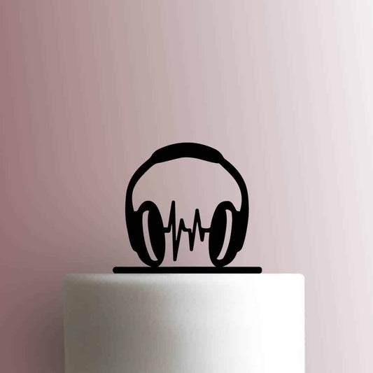 Headphones Pulse - Acrylic Cake Topper