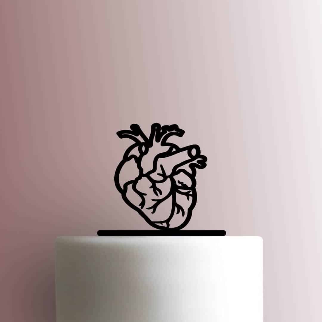 Heart Anatomy - Acrylic Cake Topper