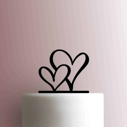Hearts - Acrylic Cake Topper