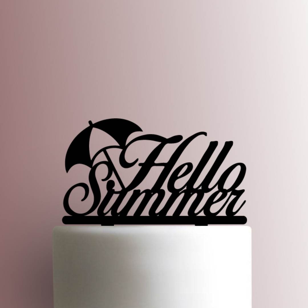 Hello Summer- Acrylic Cake Topper