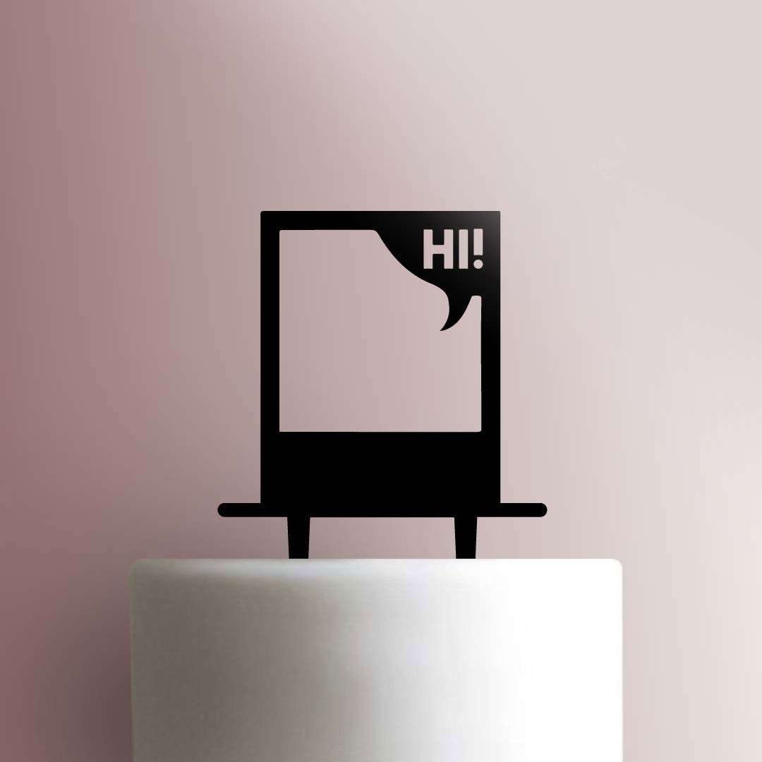 Hi! Polaroid- Acrylic Cake Topper