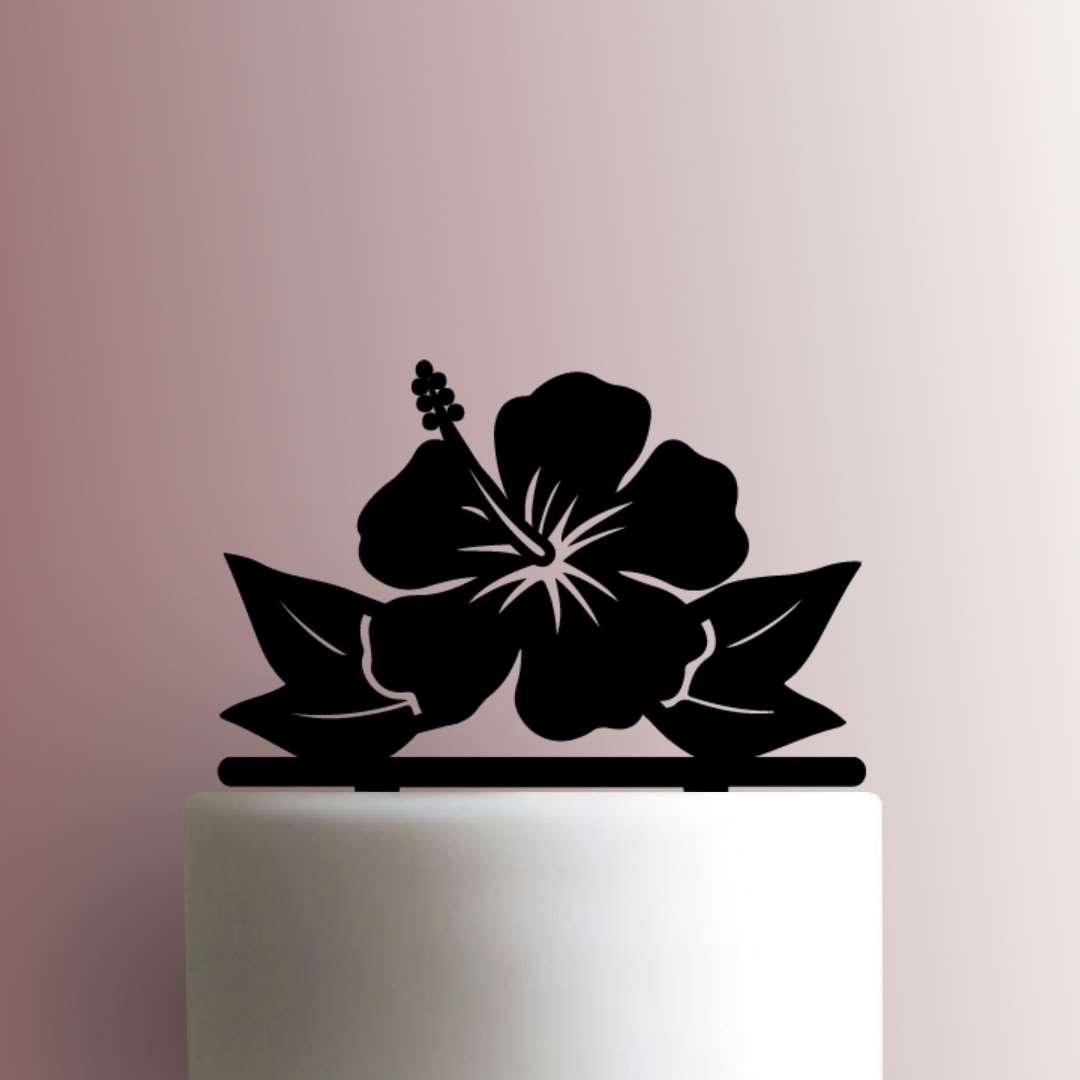 Hibiscus- Acrylic Cake Topper
