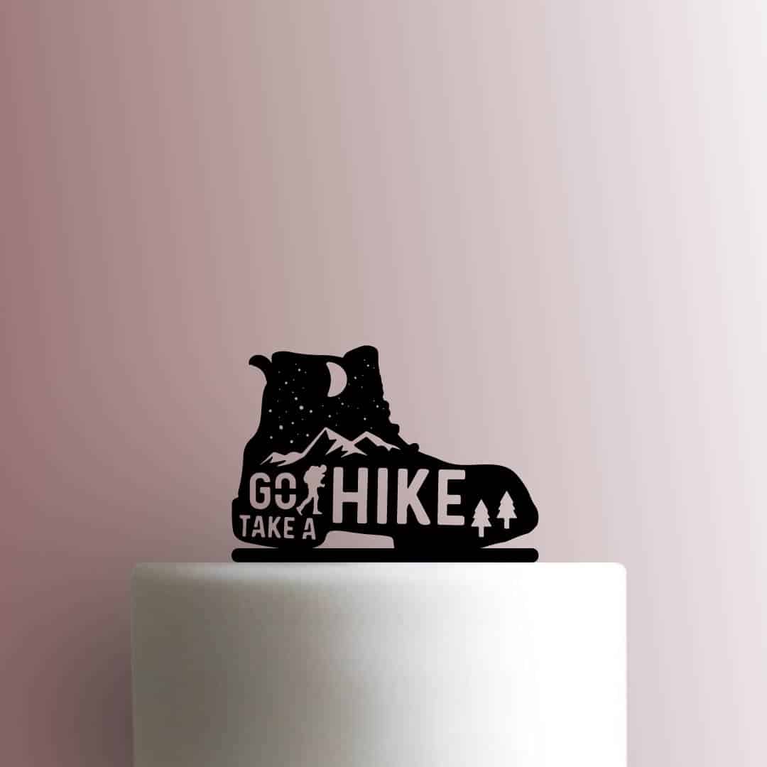 Hiking Boot Take A Hike - Acrylic Cake Topper