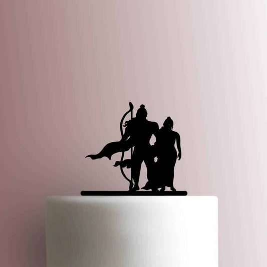 Hindu Lord Ram and Devi Sita - Acrylic Cake Topper
