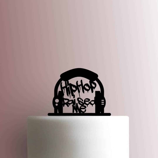 Hip Hop Raised Me Headphones - Acrylic Cake Topper