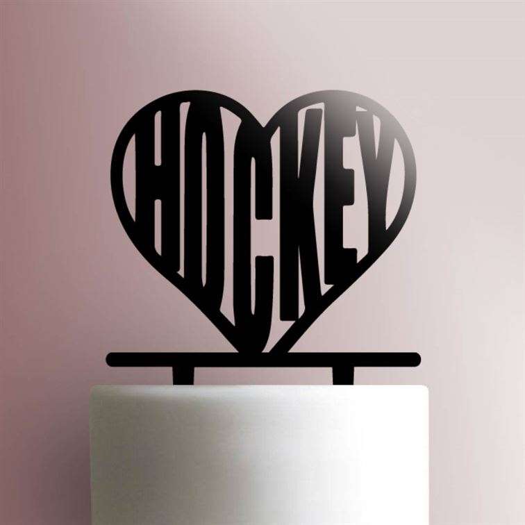 Hockey- Acrylic Cake Topper