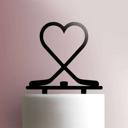 Hockey Heart- Acrylic Cake Topper