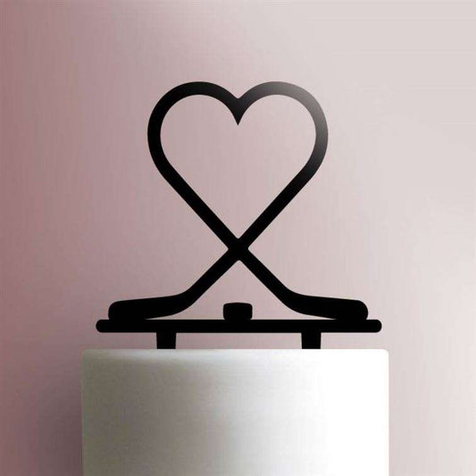 Hockey Heart- Acrylic Cake Topper