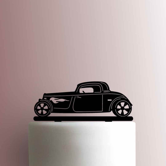 Hot Rod Car with Flames - Acrylic Cake Topper