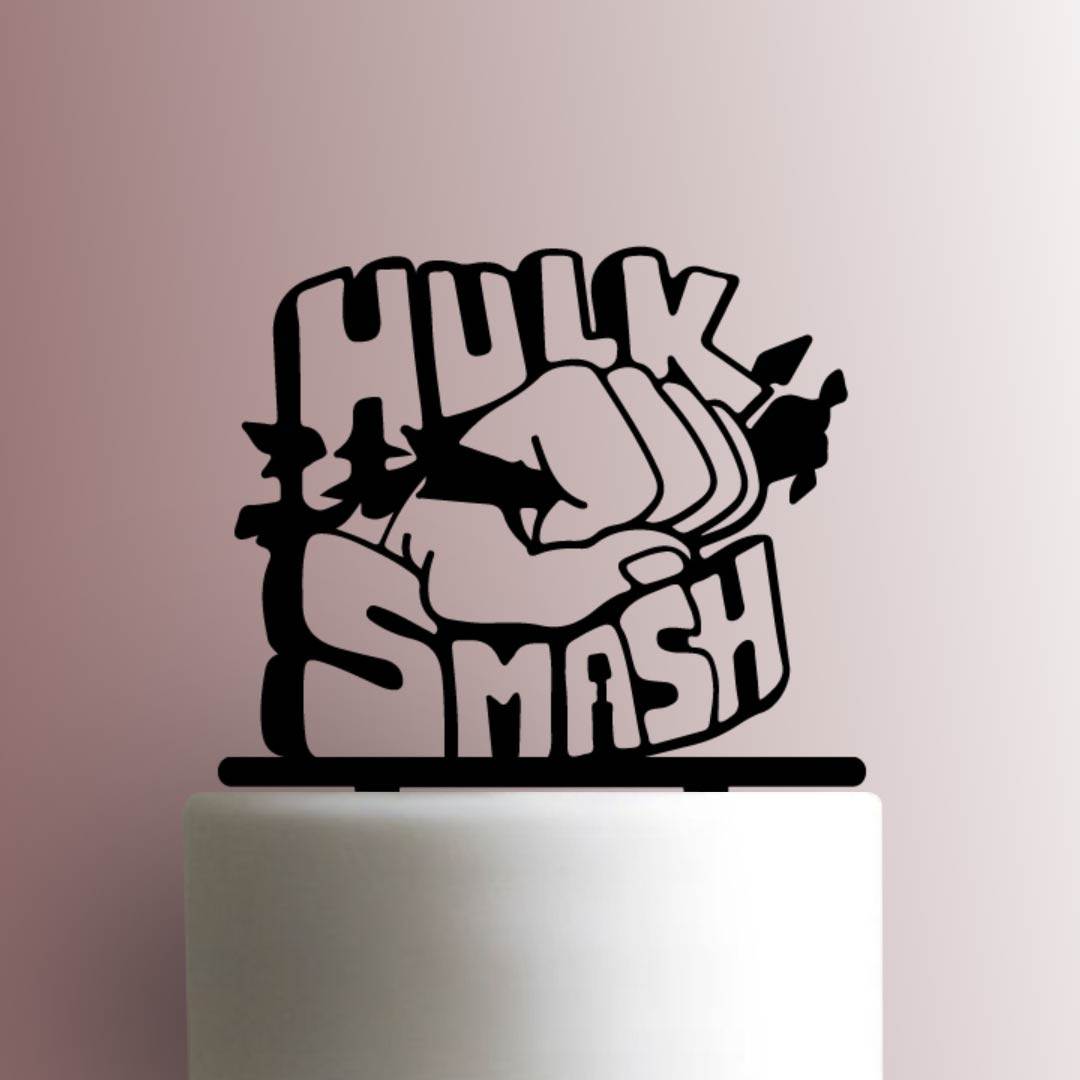 Hulk Smash - Acrylic Cake Topper