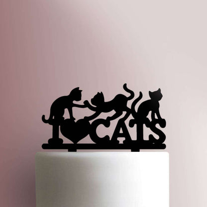 I Love Cats- Acrylic Cake Topper