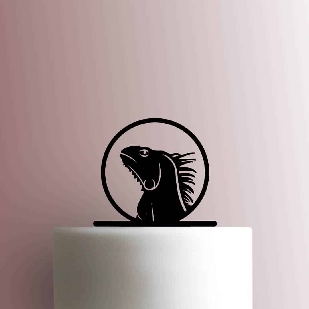 Iguana Head - Acrylic Cake Topper
