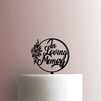 In Loving Memory Flower - Acrylic Cake Topper