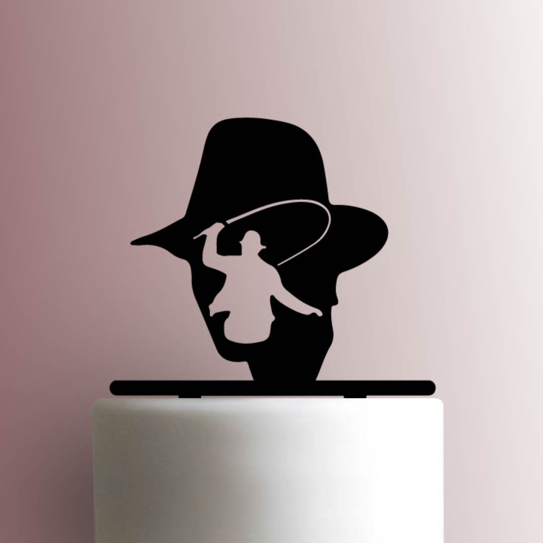 Indiana Jones Cameo - Acrylic Cake Topper