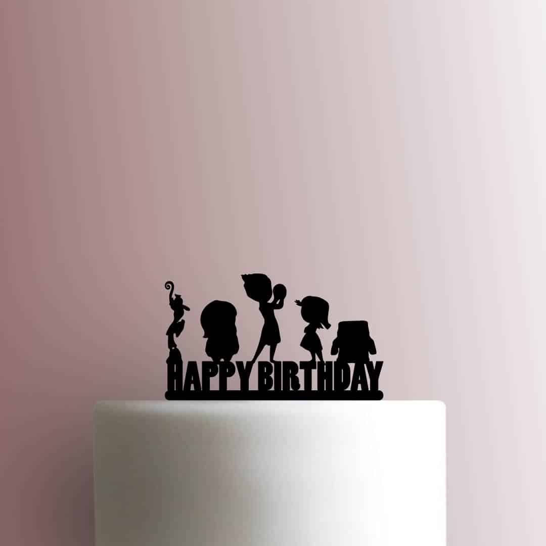 Inside Out Happy Birthday - Acrylic Cake Topper