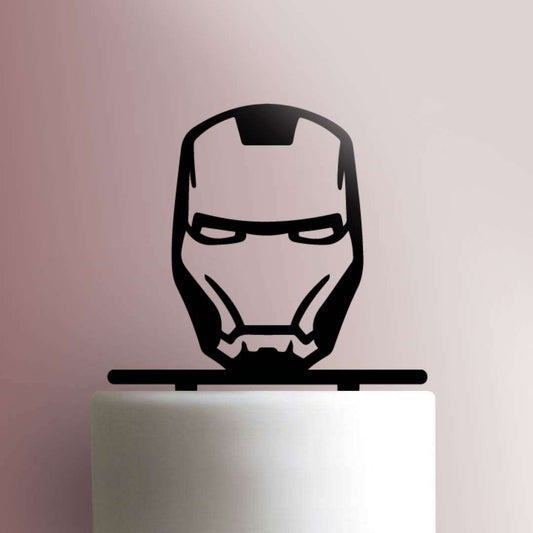 Iron Man Head- Acrylic Cake Topper