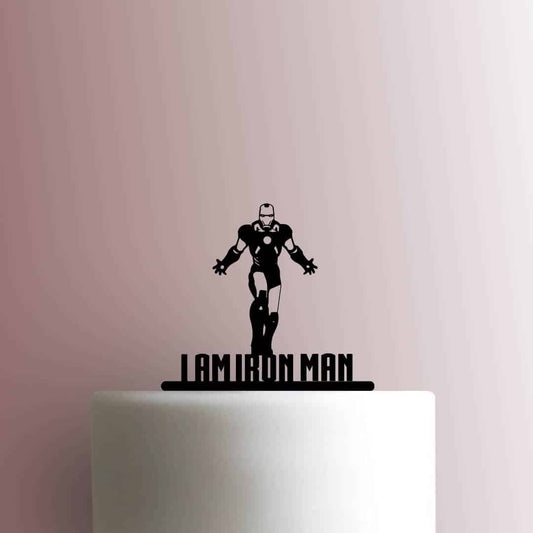 Iron Man ? I Am Iron Man - Acrylic Cake Topper