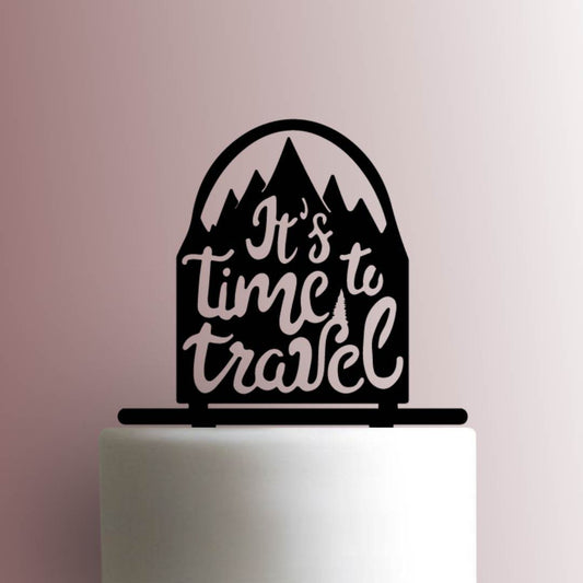 Its Time to Travel - Acrylic Cake Topper