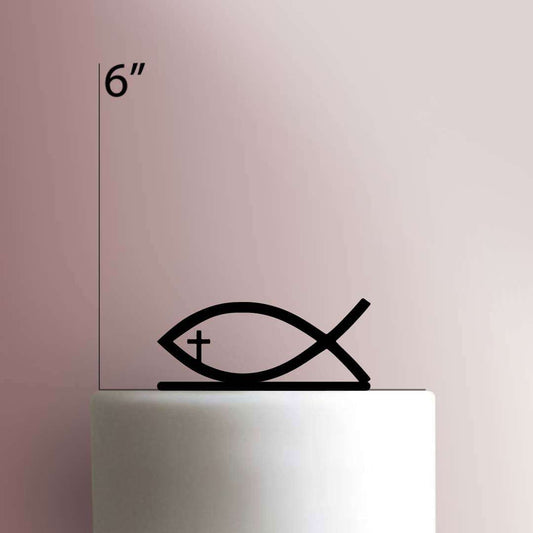 Jesus Fish- Acrylic Cake Topper