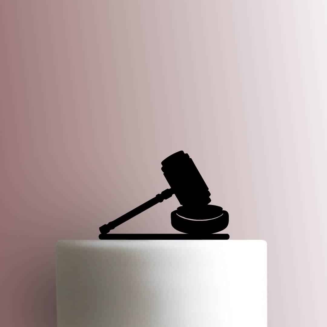 Judges Gavel - Acrylic Cake Topper