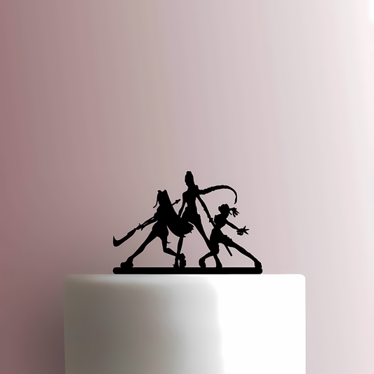 K Pop Demon Hunters ? Huntrix Happy Birthday - Acrylic Cake Topper