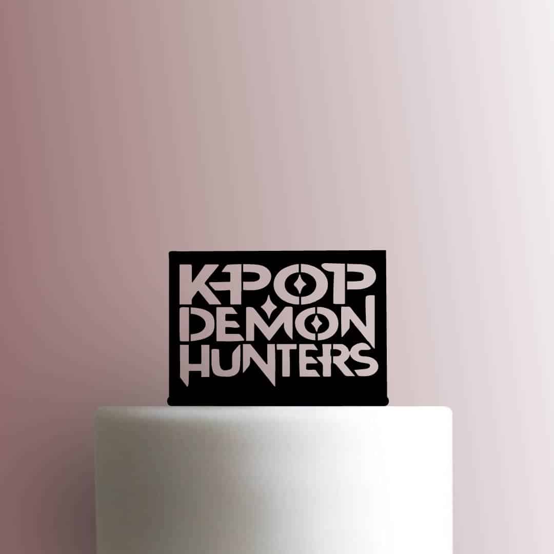 K Pop Demon Hunters Logo Cake Topper