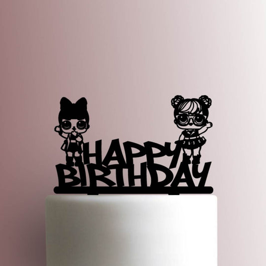 LOL Surprise Dolls Happy Birthday - Acrylic Cake Topper