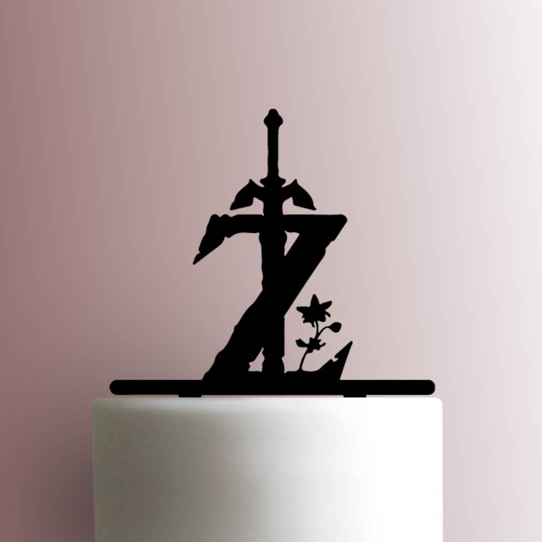 The Legend of Zelda ? Breath Of The Wild Logo - Acrylic Cake Topper