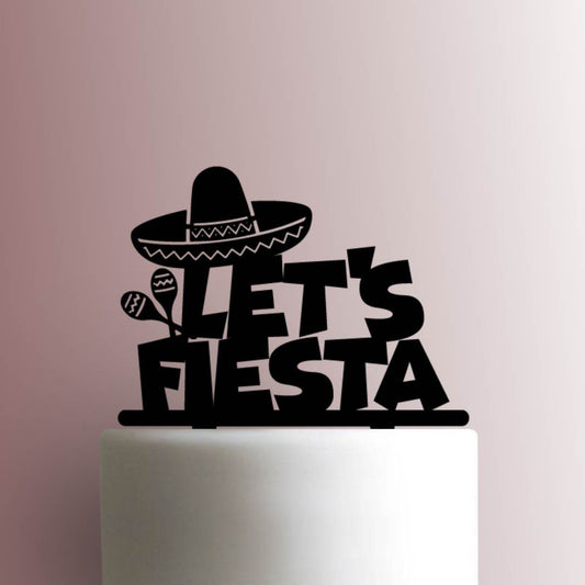 Lets Fiesta - Acrylic Cake Topper