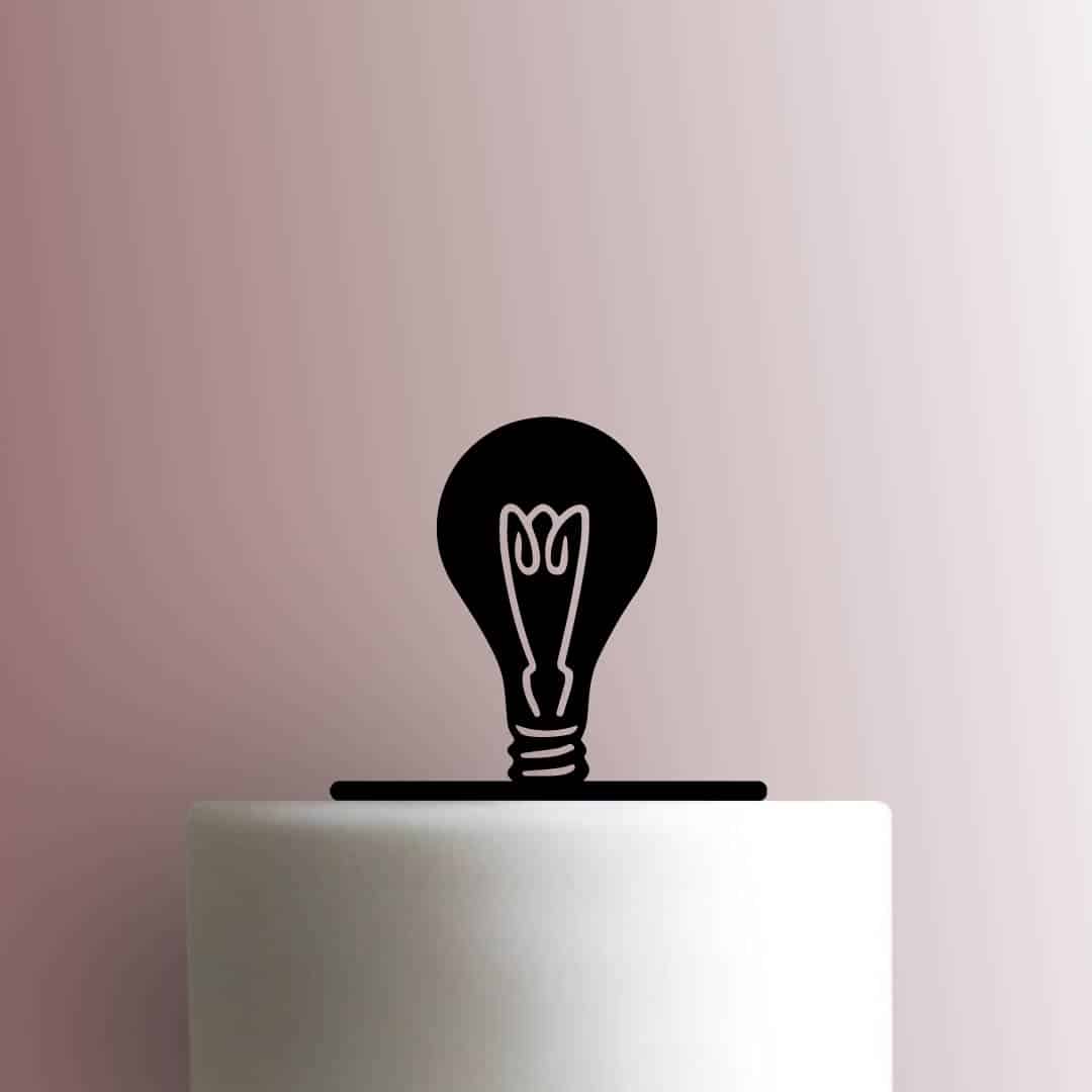 Light Bulb - Acrylic Cake Topper