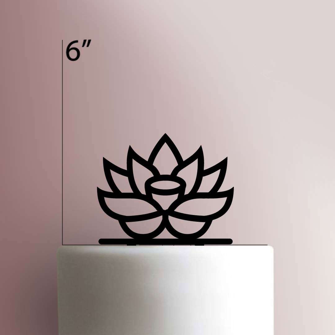 Lotus- Acrylic Cake Topper