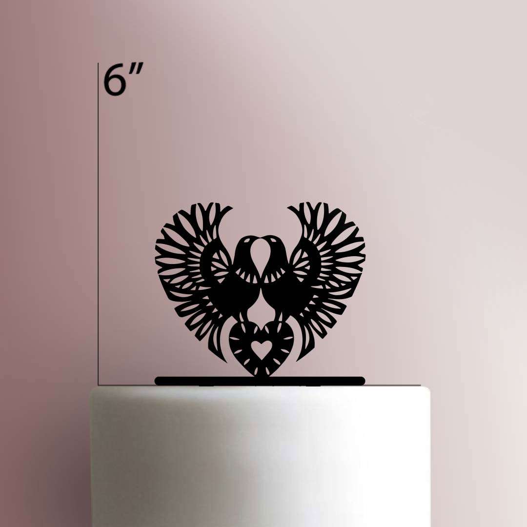 Love Birds- Acrylic Cake Topper