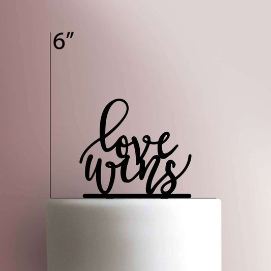 Love Wins- Acrylic Cake Topper