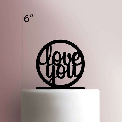 Love You- Acrylic Cake Topper